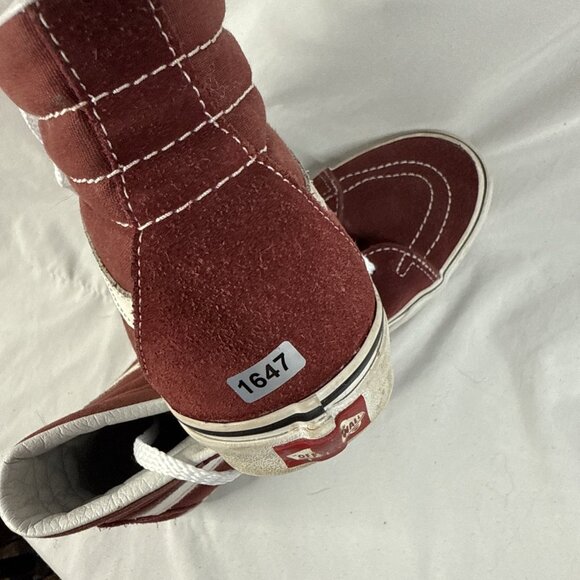 Vans Old Skool Hi Shoes Athletic Canvas Skate Sneakers Maroon Mens 7.5 Women’s 9 - Picture 10 of 10
